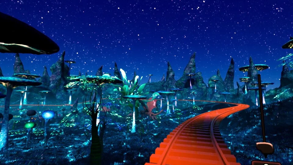 Изображение игры: Immersive Jurassic World Roller Coaster VR