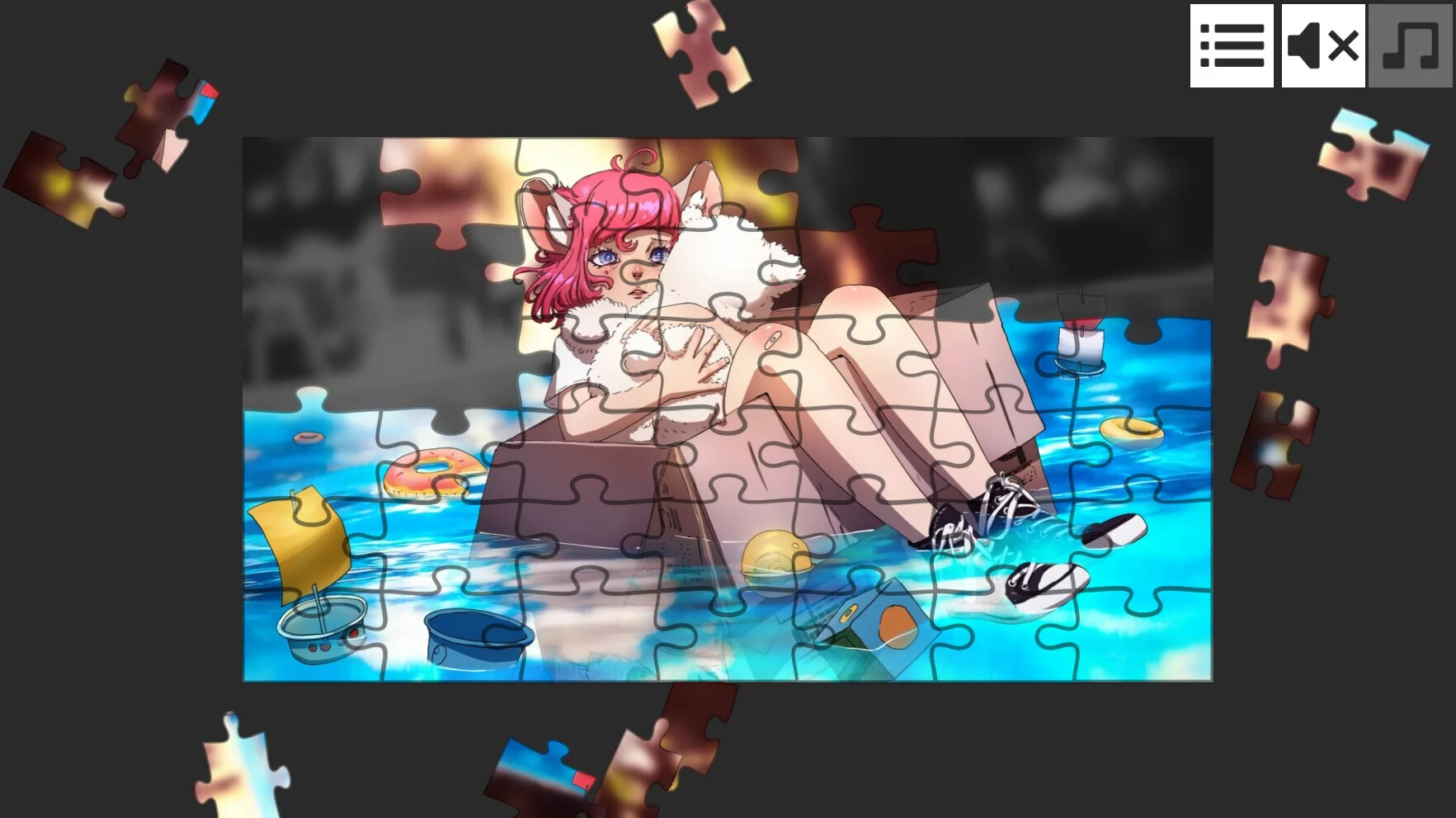 Изображение игры: Jigsaw Puzzle - Anime Girls
