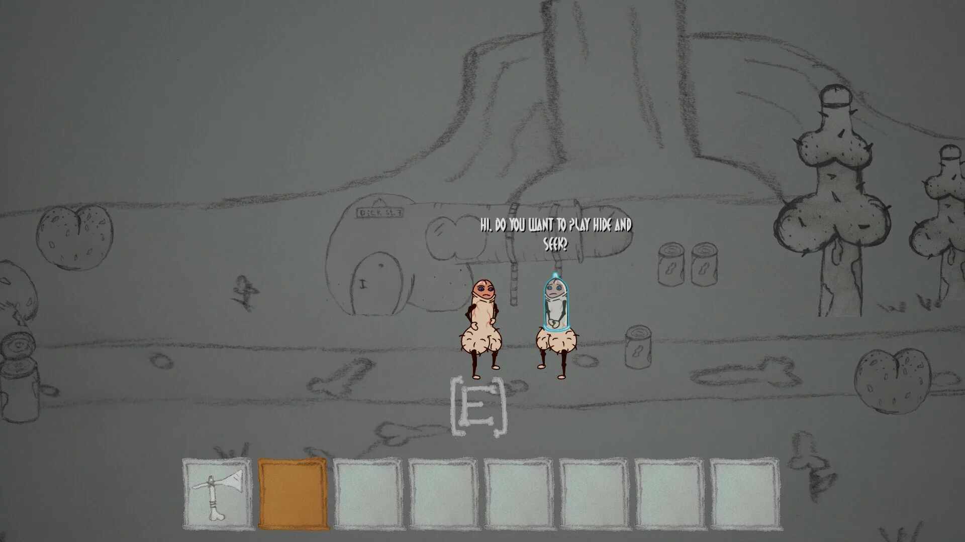 Изображение игры: Dickland: Horror Quest