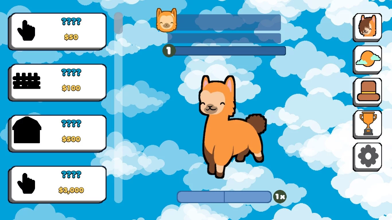 Изображение игры: Lhama Clicker Prologue