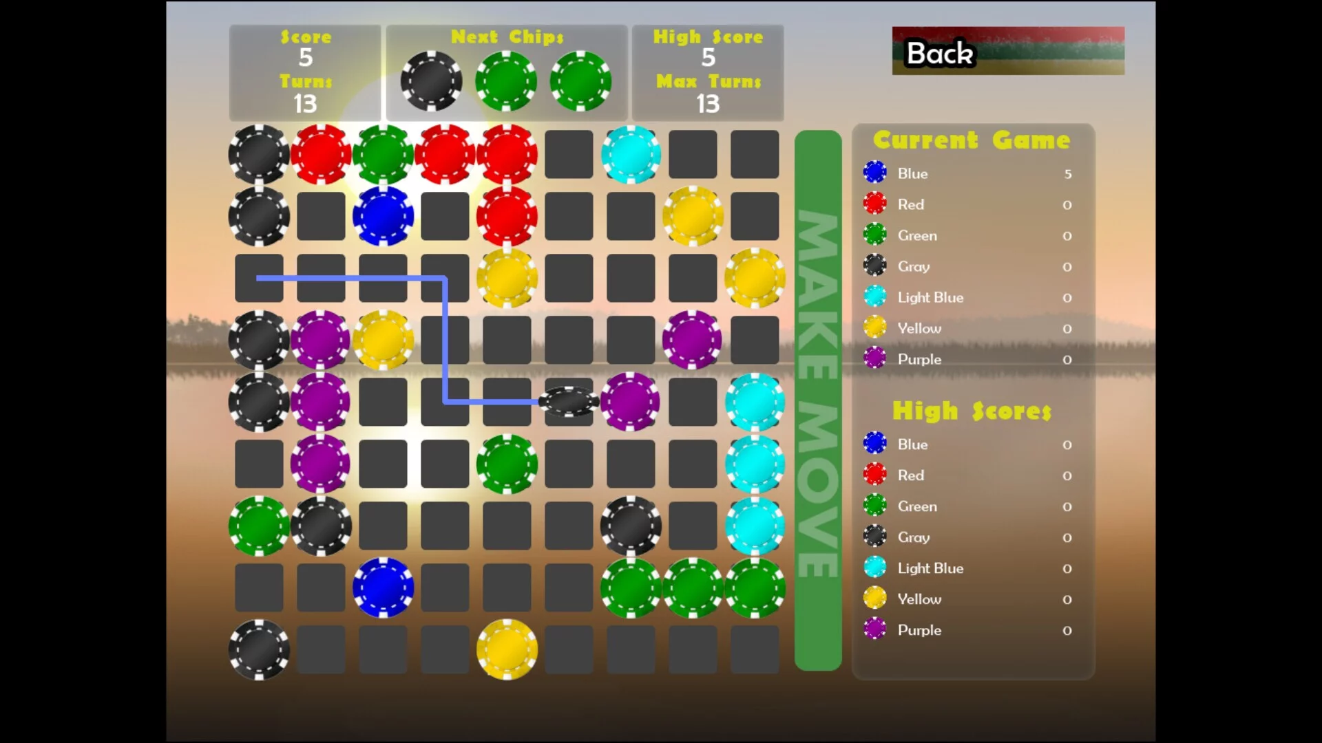 Изображение игры: Colorlines