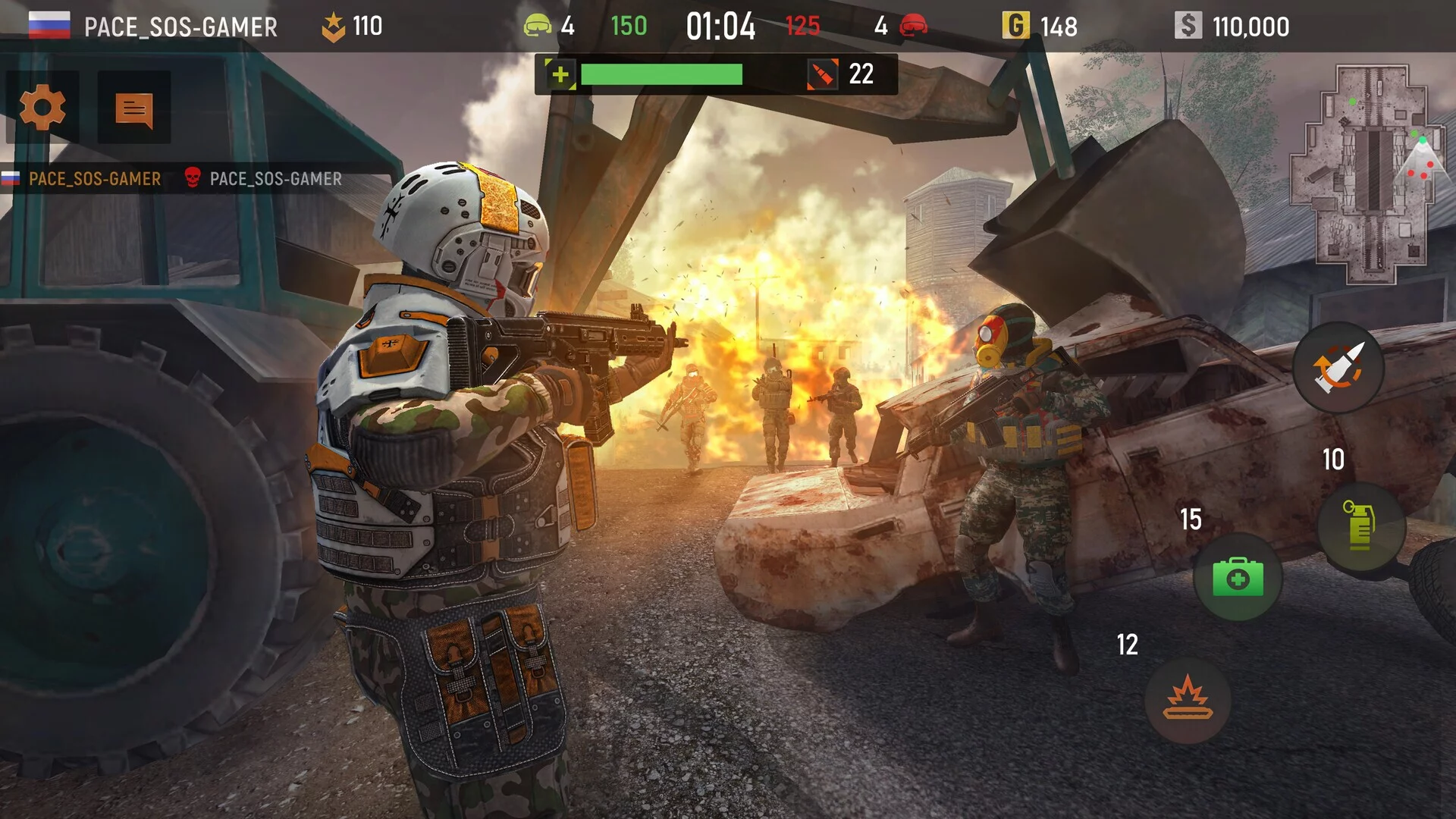 Изображение игры: Striker Zone: Gun Games Online