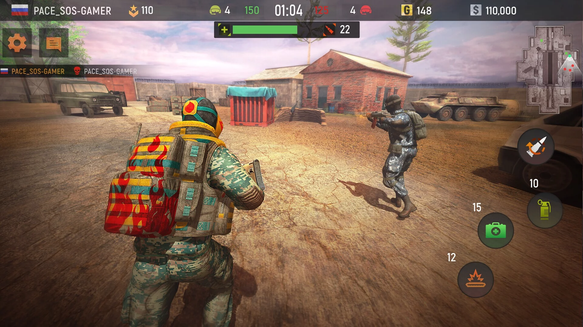 Изображение игры: Striker Zone: Gun Games Online