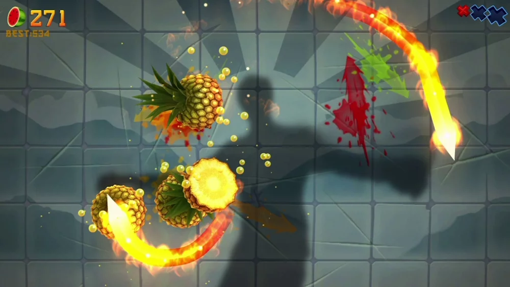 Изображение игры: Fruit Ninja Kinect