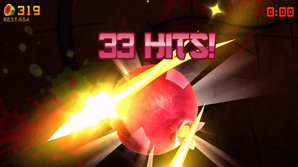 Изображение игры: Fruit Ninja Kinect