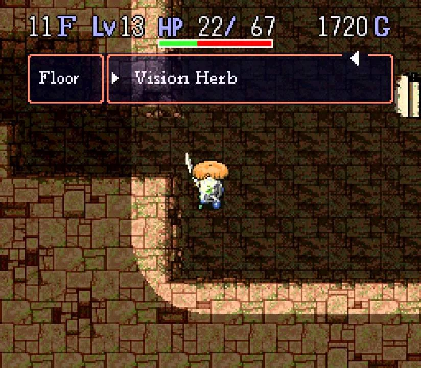 Изображение игры: Mystery Dungeon: Shiren the Wanderer (1995)