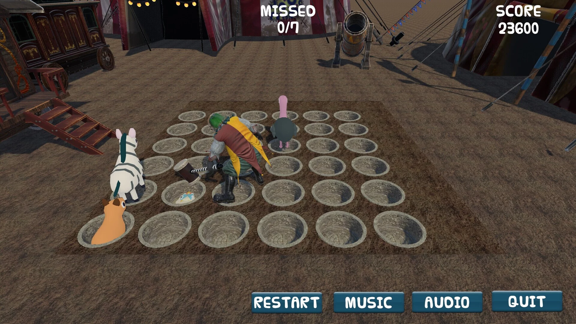 Изображение игры: Crazy The Clown's Balloon Animal Massacre