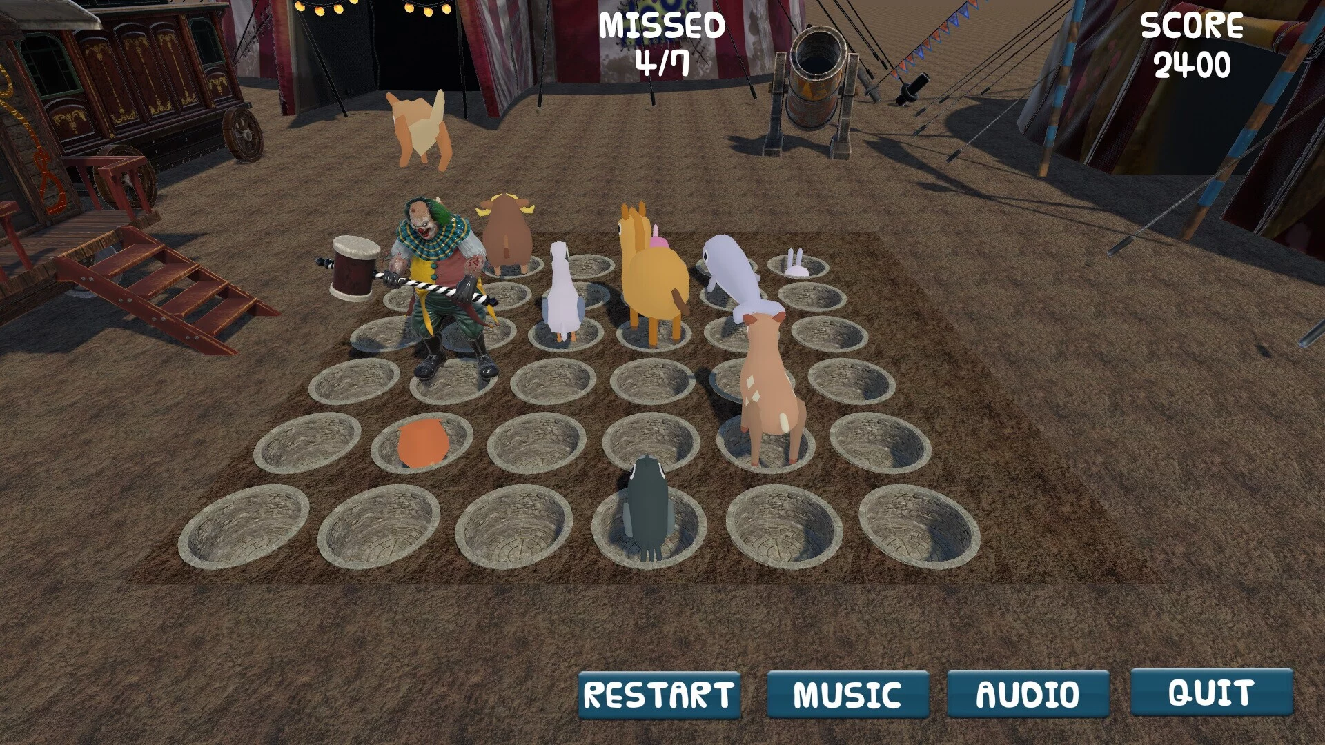 Изображение игры: Crazy The Clown's Balloon Animal Massacre