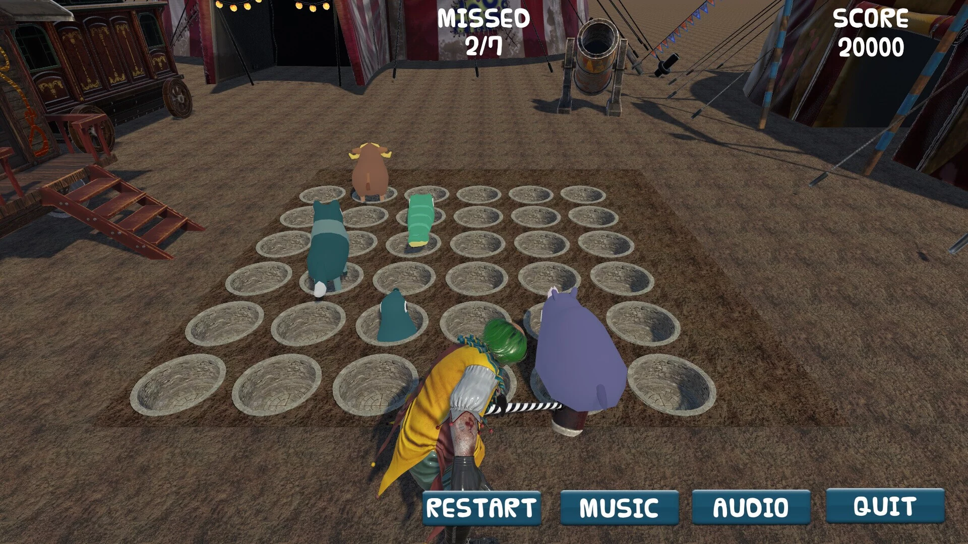 Изображение игры: Crazy The Clown's Balloon Animal Massacre