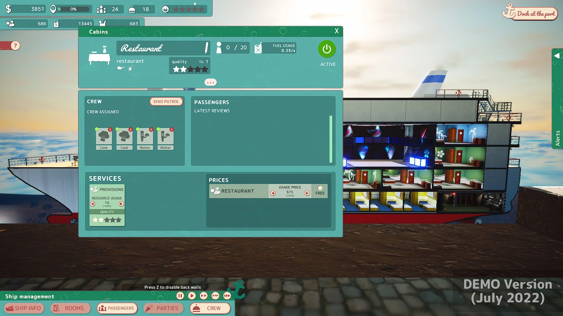 Изображение игры: Cruise Ship Manager