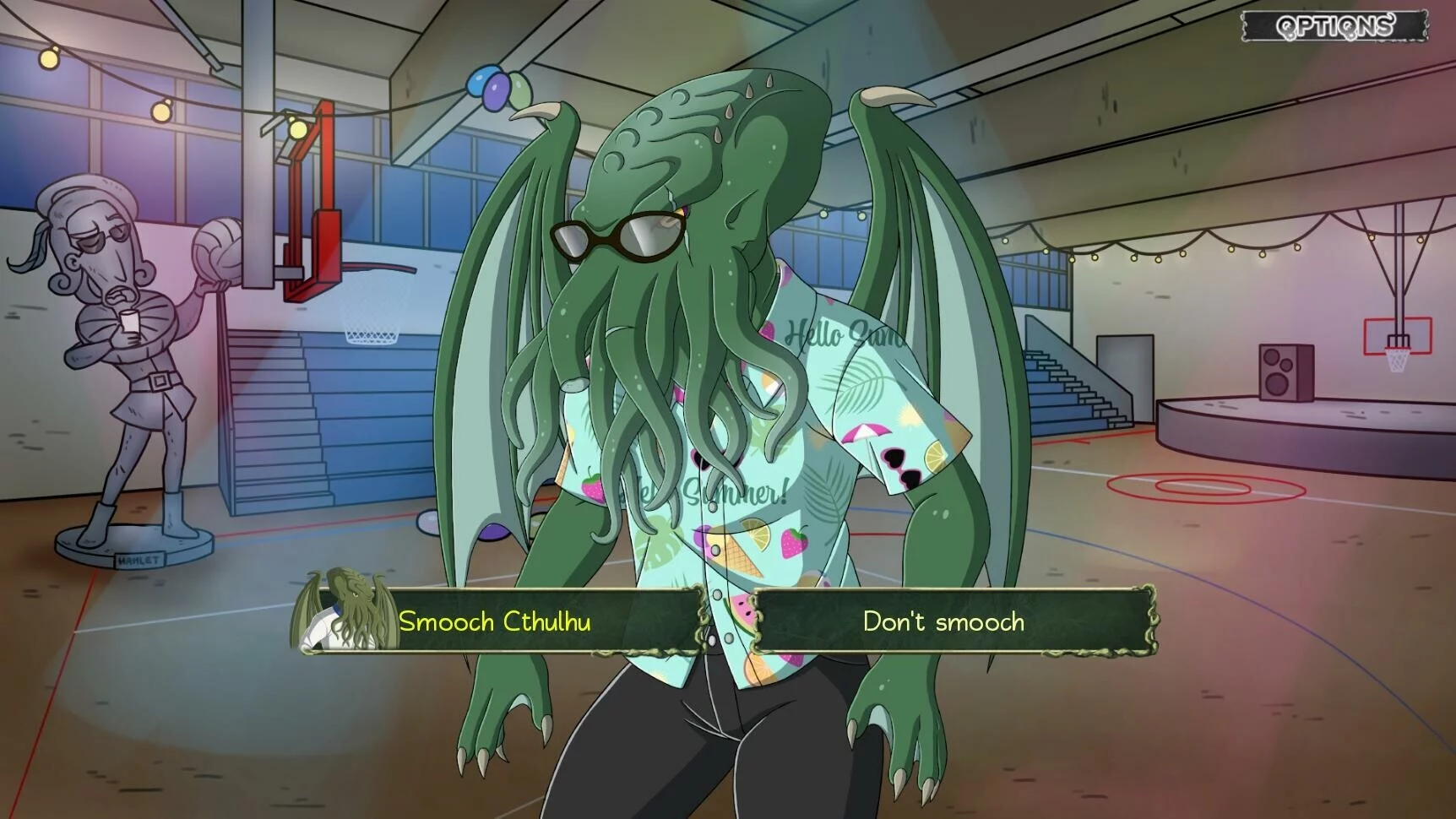 Изображение игры: Tentacle Prawn: (Actually) A Cthulhu Dating Sim