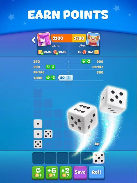 Изображение игры: Farkle Online: PVP Board Game
