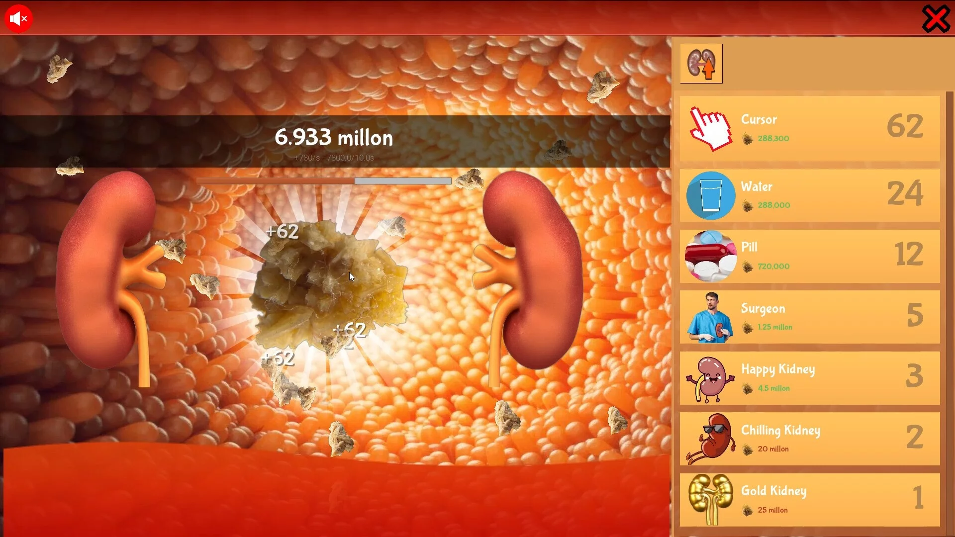 Изображение игры: KIDNEY STONE Clicker