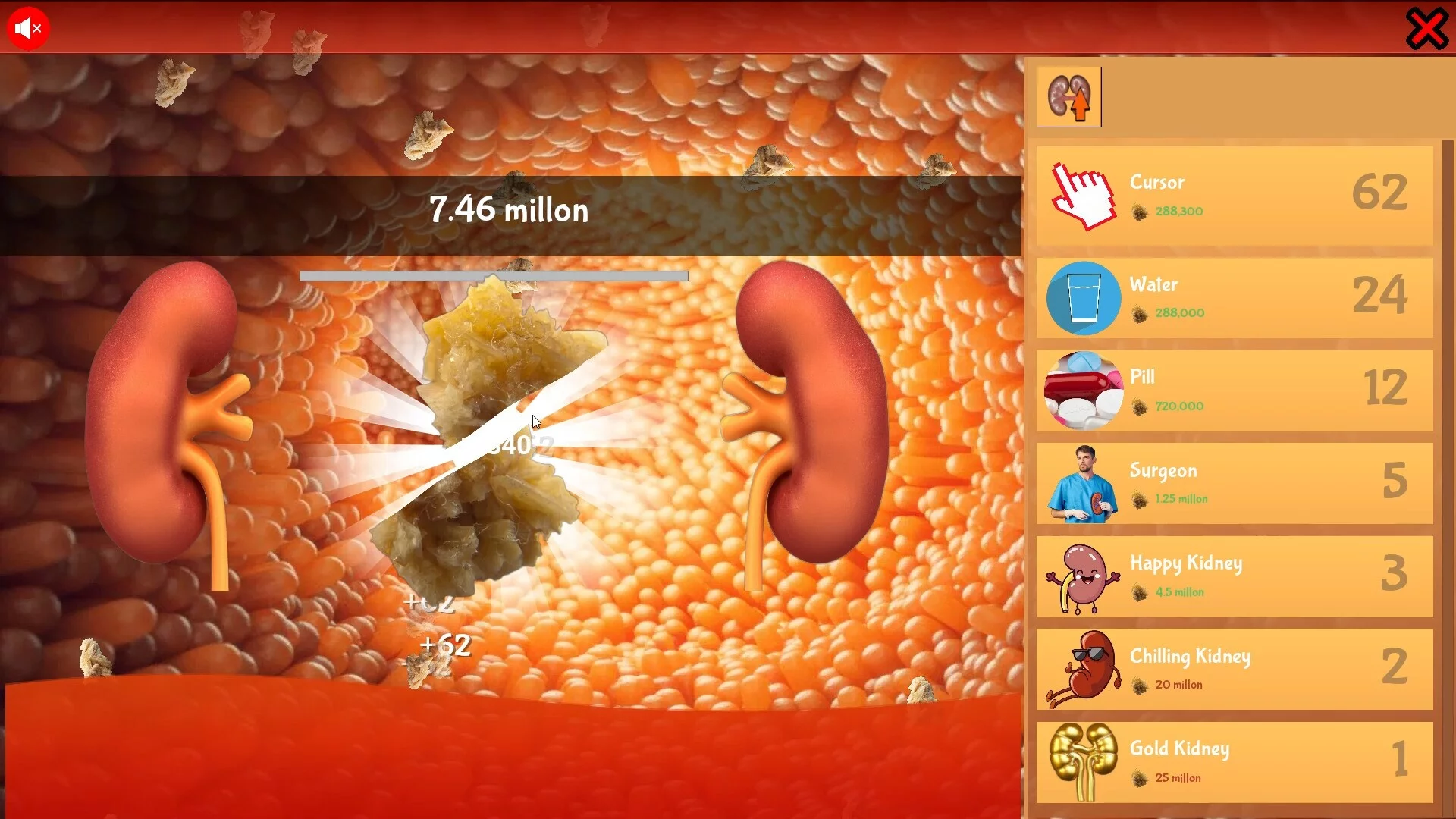 Изображение игры: KIDNEY STONE Clicker