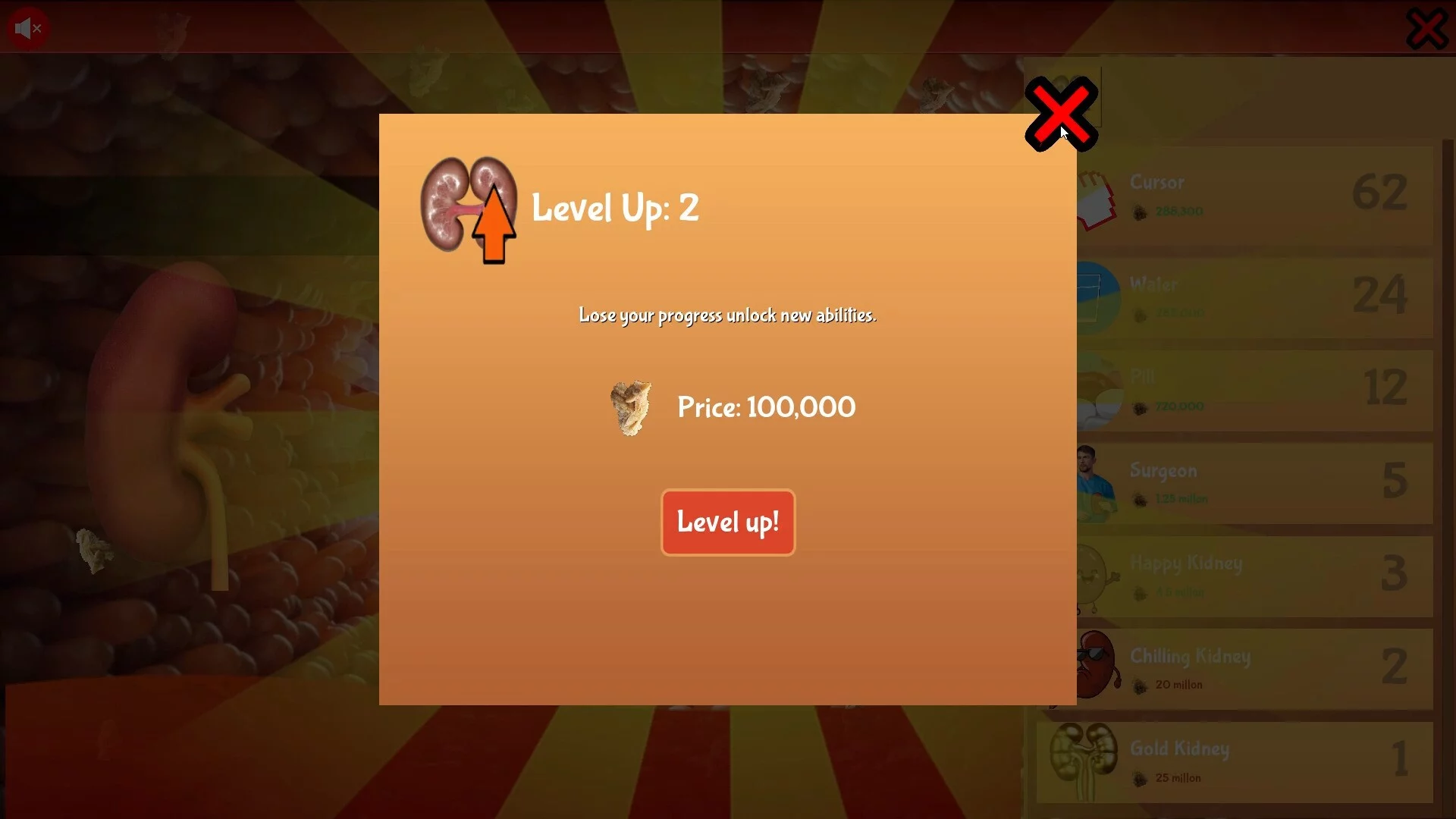 Изображение игры: KIDNEY STONE Clicker