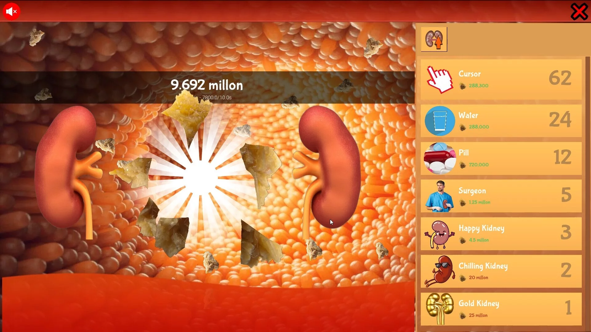 Изображение игры: KIDNEY STONE Clicker