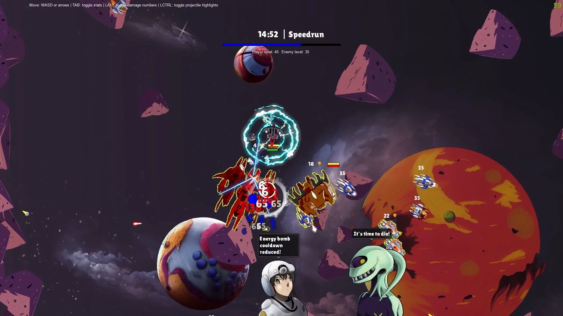 Изображение игры: Spaceship Survivors