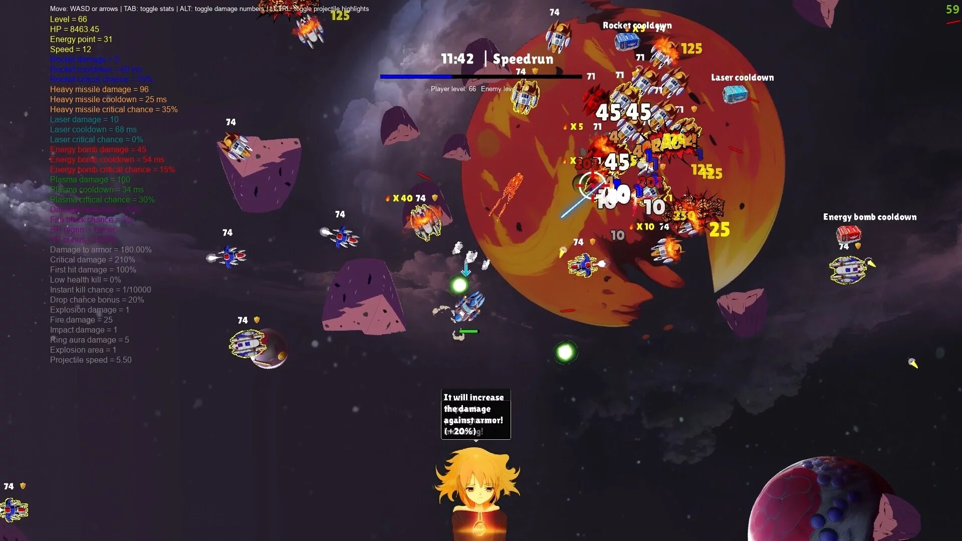 Изображение игры: Spaceship Survivors