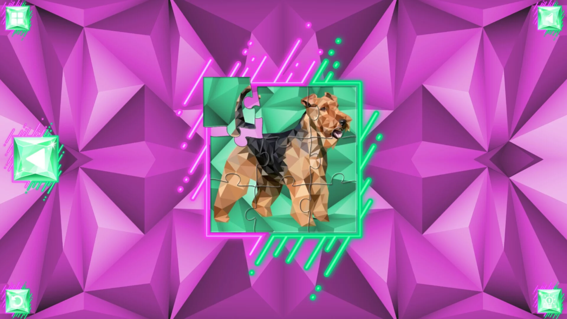 Изображение игры: Poly Jigsaw: Dogs