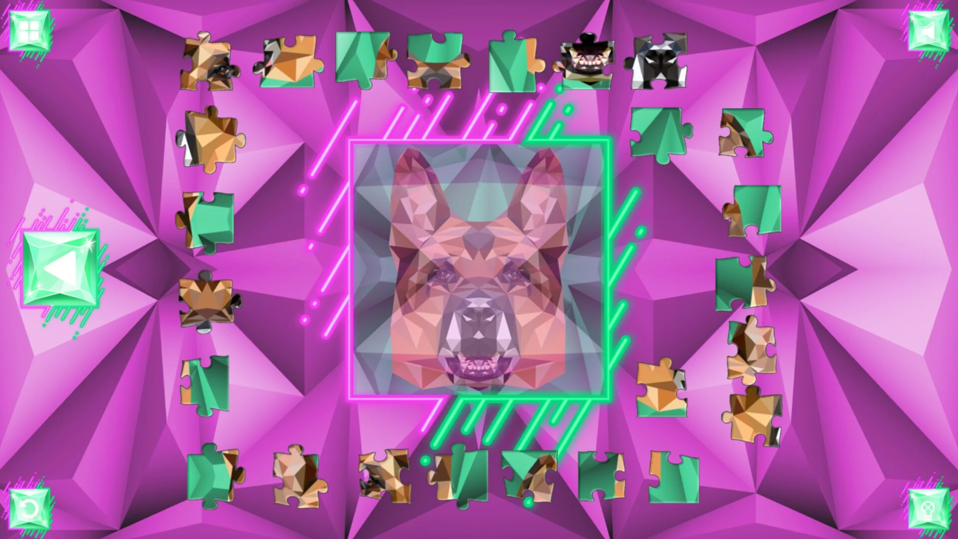 Изображение игры: Poly Jigsaw: Dogs