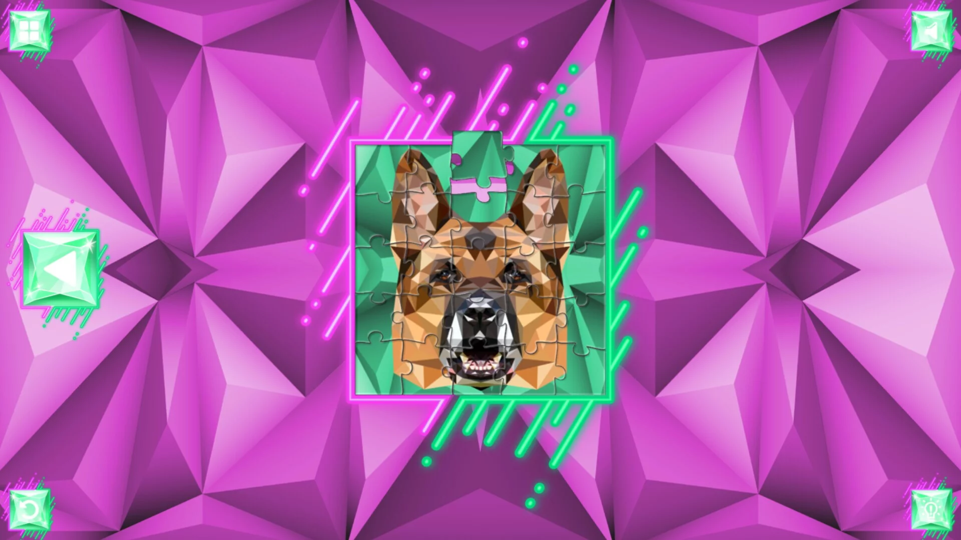 Изображение игры: Poly Jigsaw: Dogs