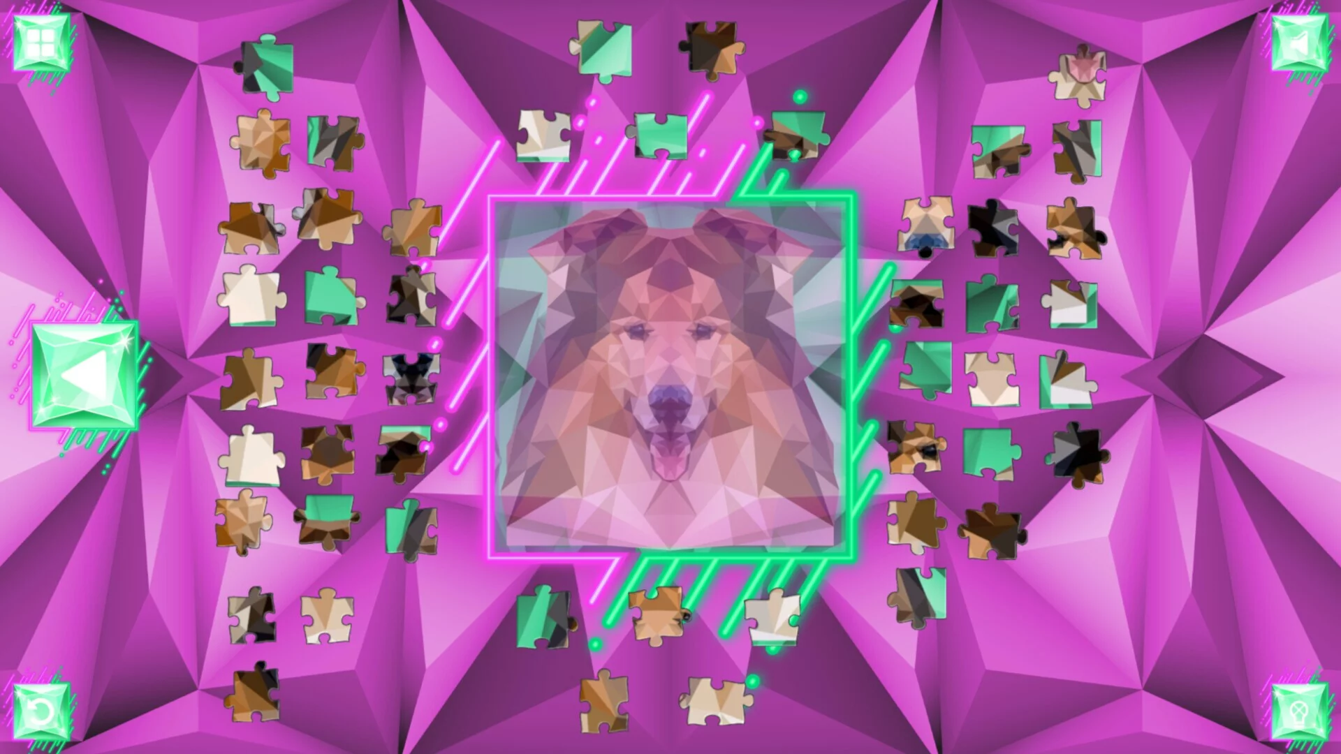 Изображение игры: Poly Jigsaw: Dogs