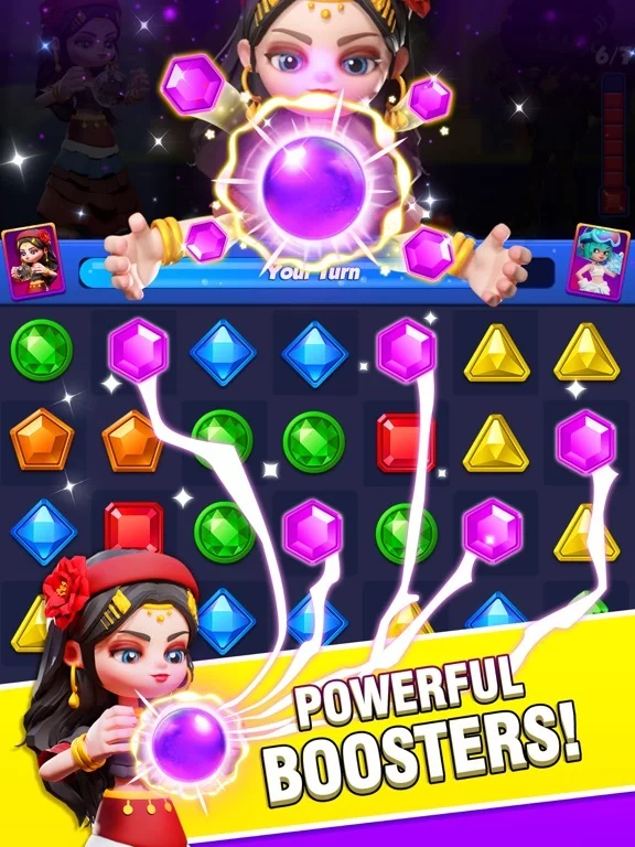 Изображение игры: Jewel Party- Match 3 PVP