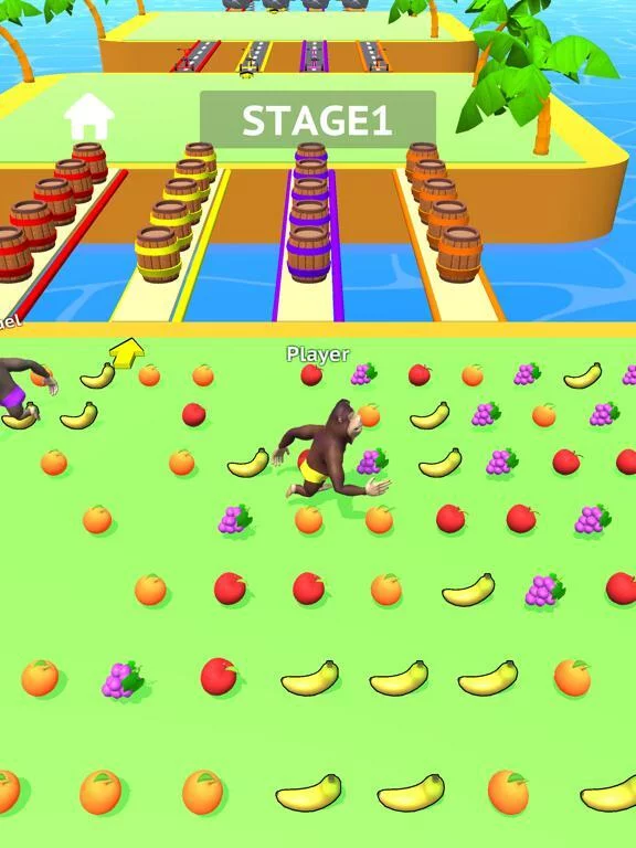 Изображение игры: Gorilla Race!
