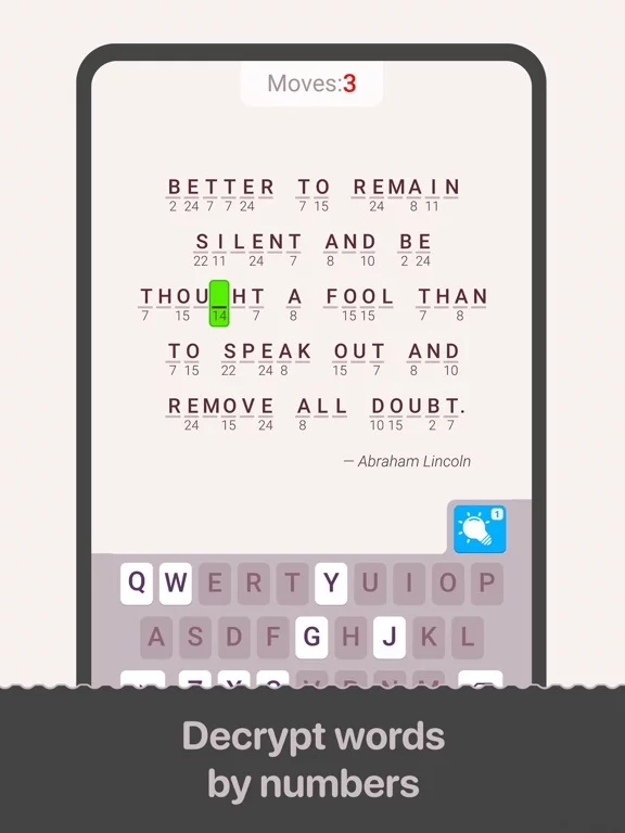 Изображение игры: Cryptogram: Word Brain Puzzle