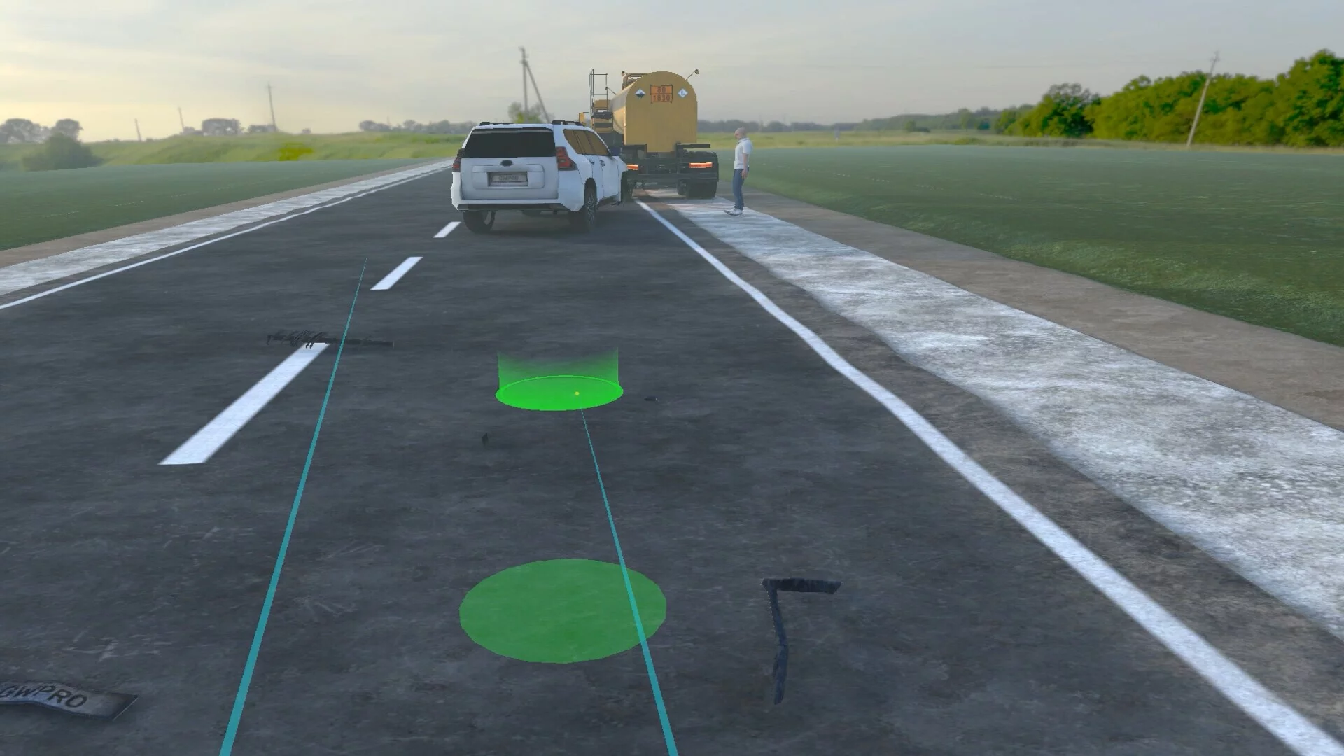 Изображение игры: Road Accident With Dangerous Goods VR Training