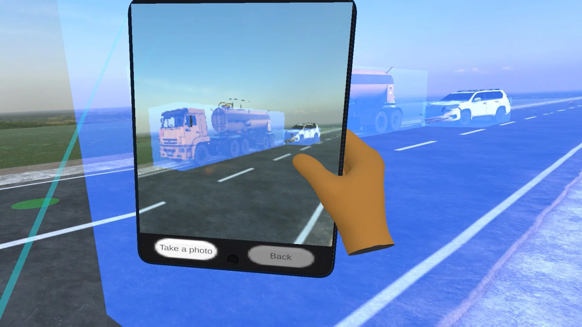 Изображение игры: Road Accident With Dangerous Goods VR Training