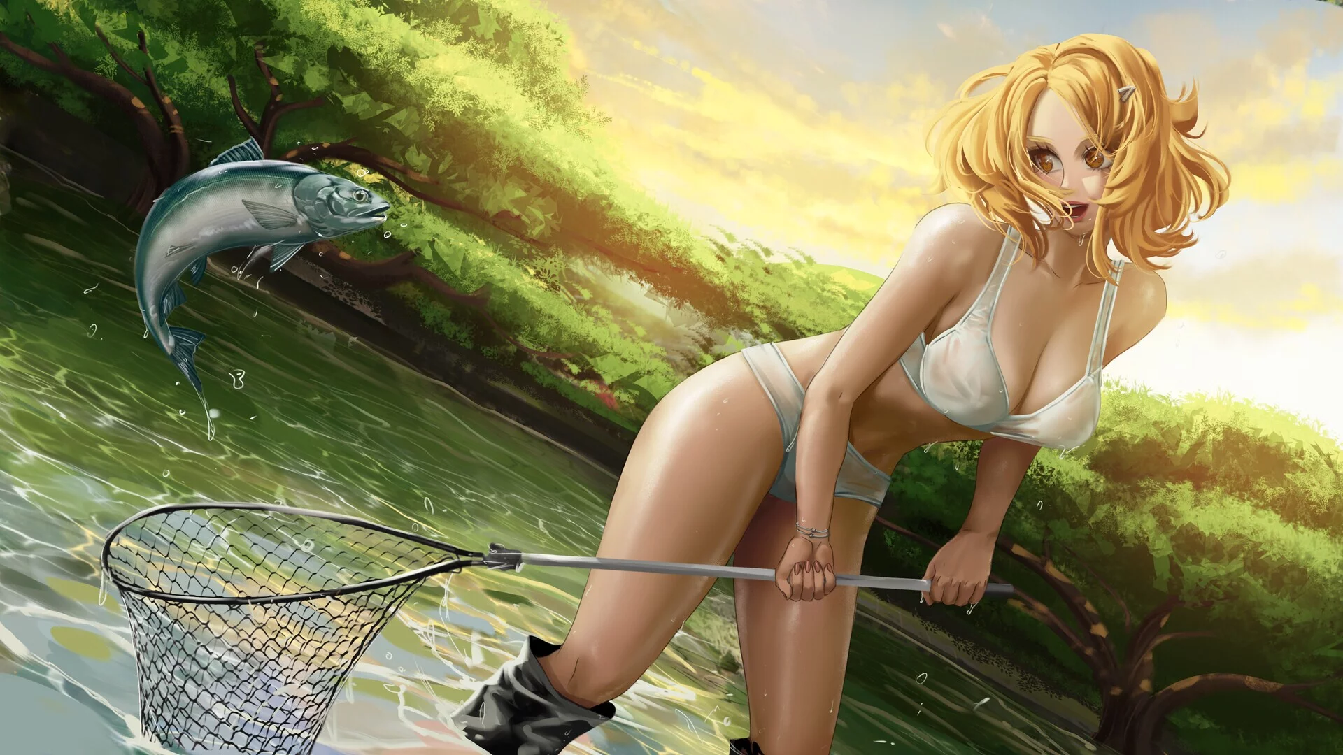 Изображение игры: Fishing and Girls