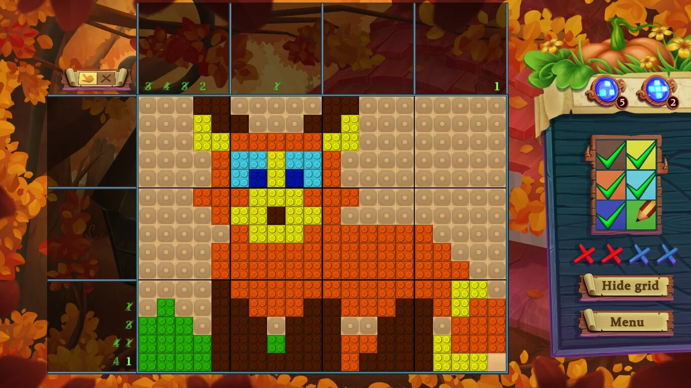 Изображение игры: Adventure mosaics. Autumn Journey