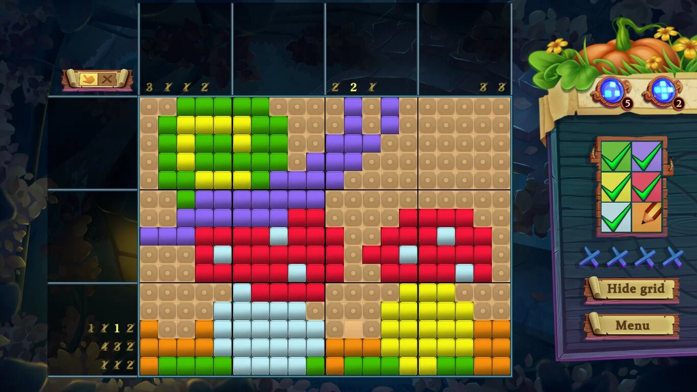 Изображение игры: Adventure mosaics. Autumn Journey