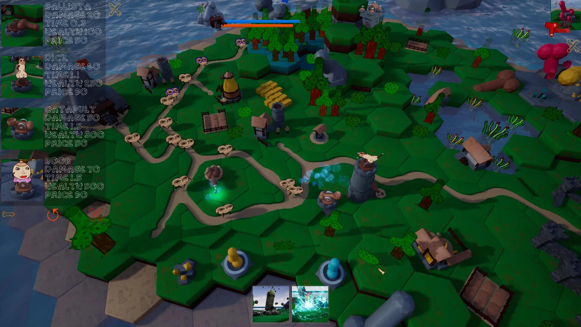 Изображение игры: Dickland: Tower Defense