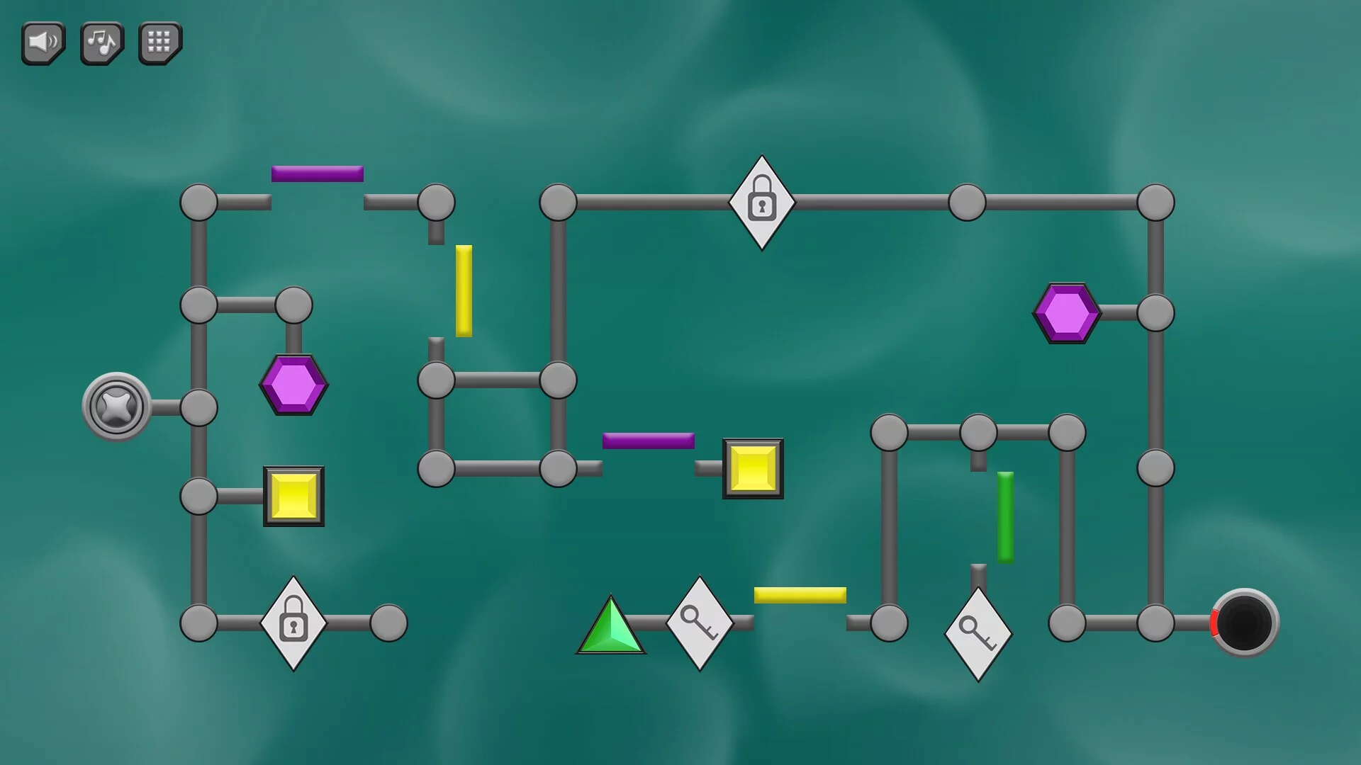 Изображение игры: Two Portals - A Gemstone Puzzle Game