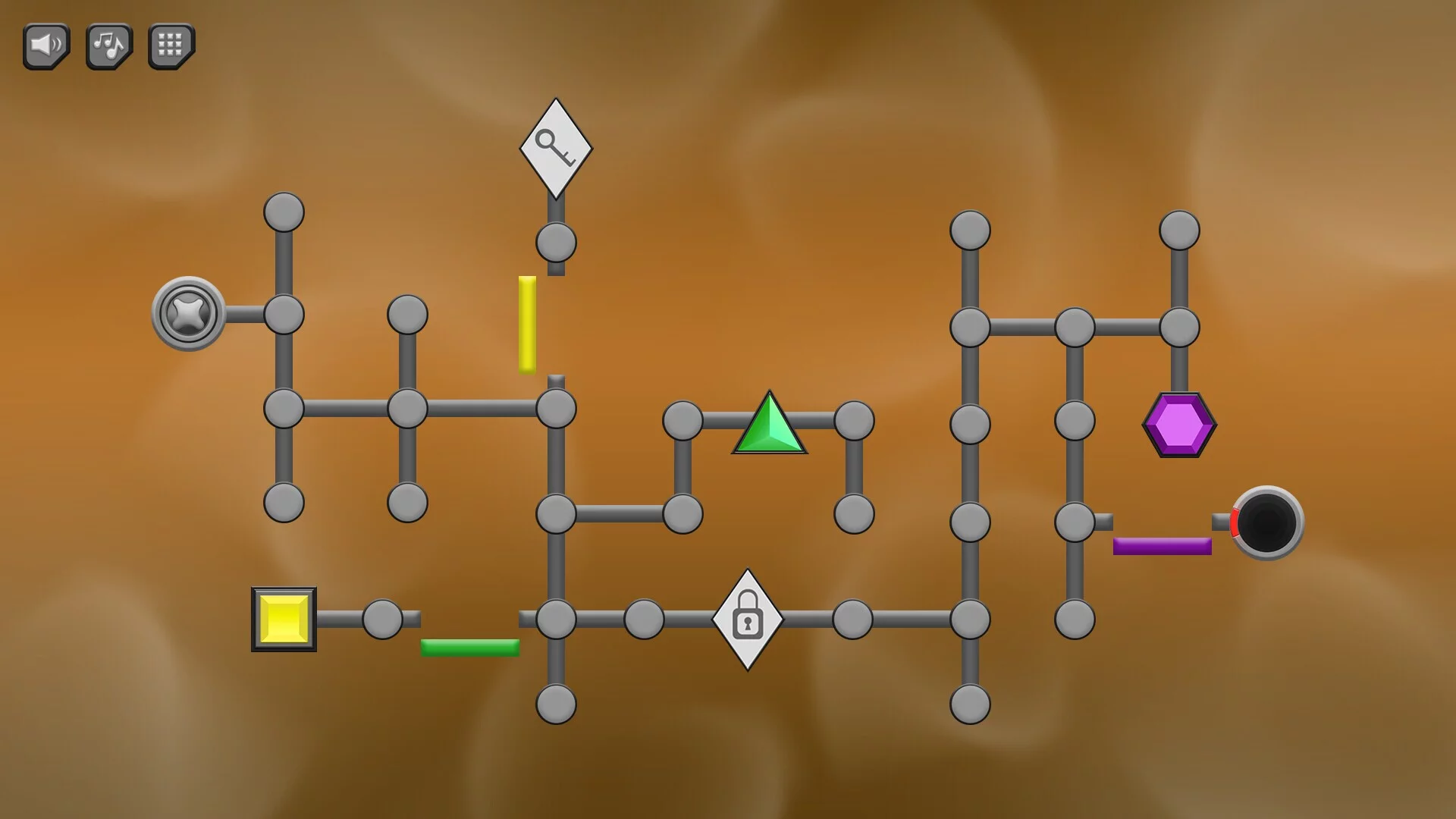 Изображение игры: Two Portals - A Gemstone Puzzle Game