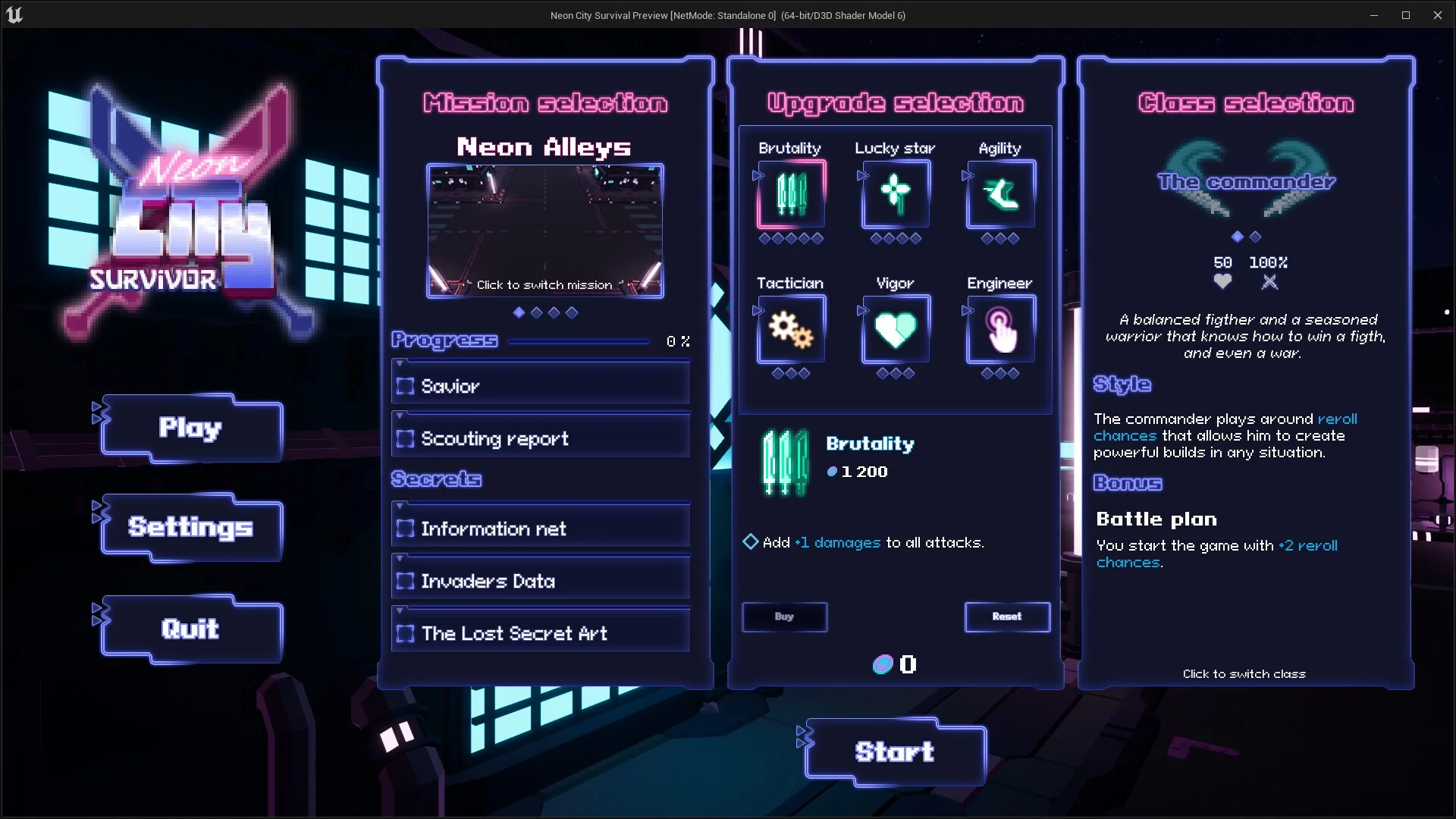 Изображение игры: Neon City Survivor