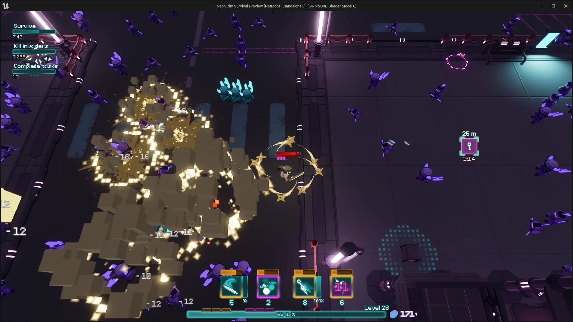 Изображение игры: Neon City Survivor