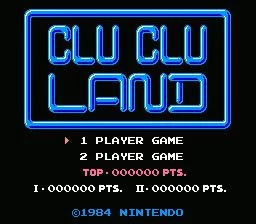 Изображение игры: Clu Clu Land (1984)