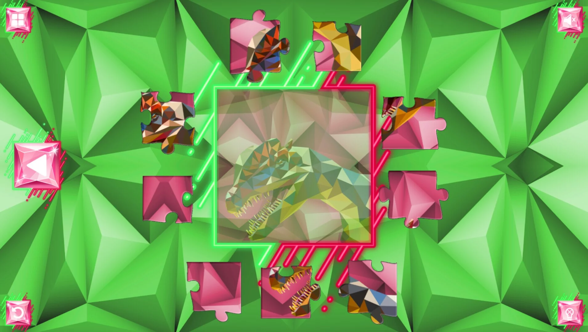 Изображение игры: Poly Jigsaw: Dinosaurs