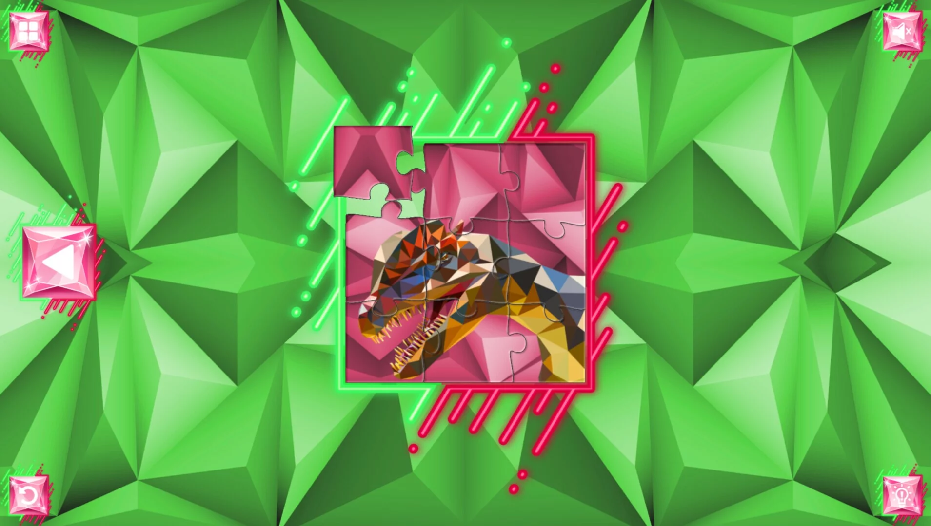 Изображение игры: Poly Jigsaw: Dinosaurs