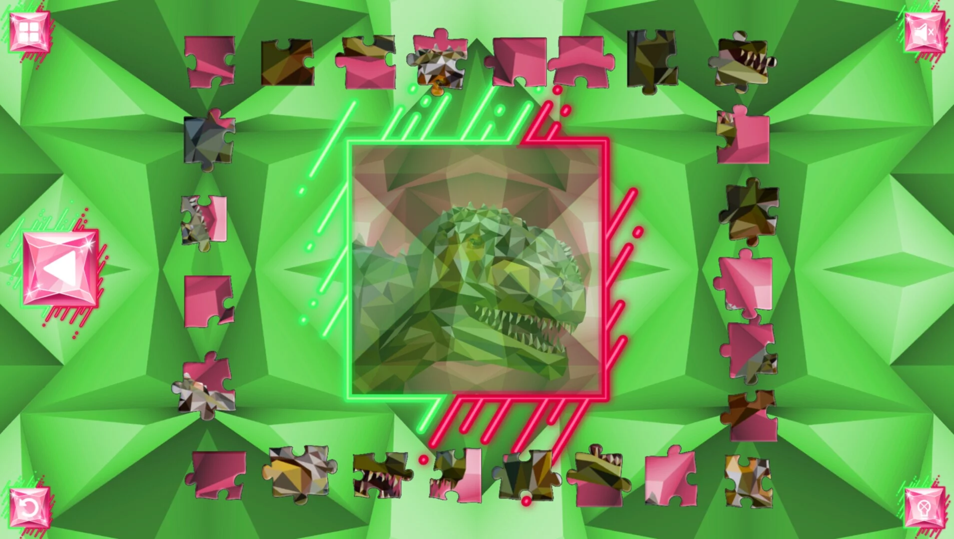 Изображение игры: Poly Jigsaw: Dinosaurs