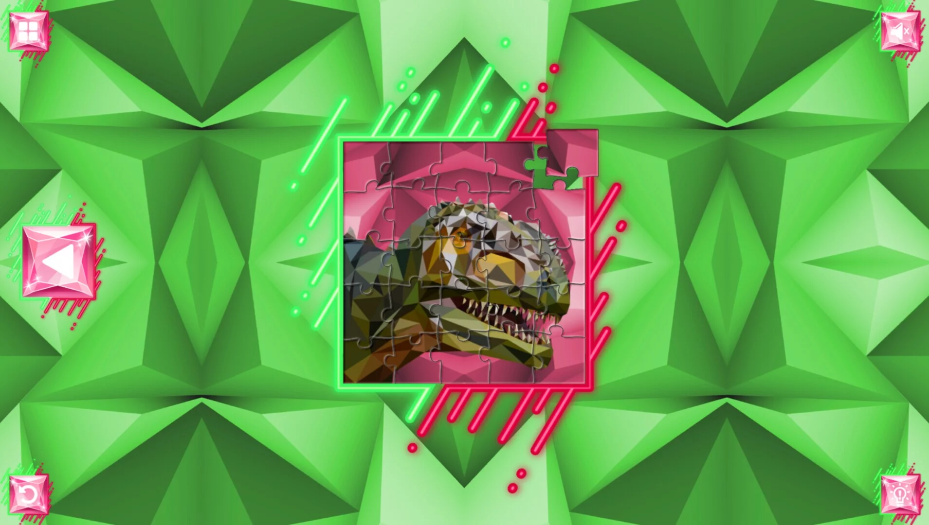 Изображение игры: Poly Jigsaw: Dinosaurs