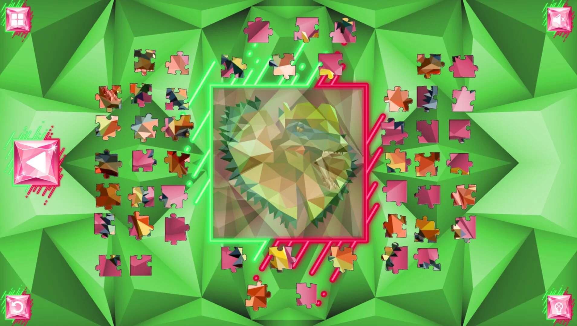 Изображение игры: Poly Jigsaw: Dinosaurs