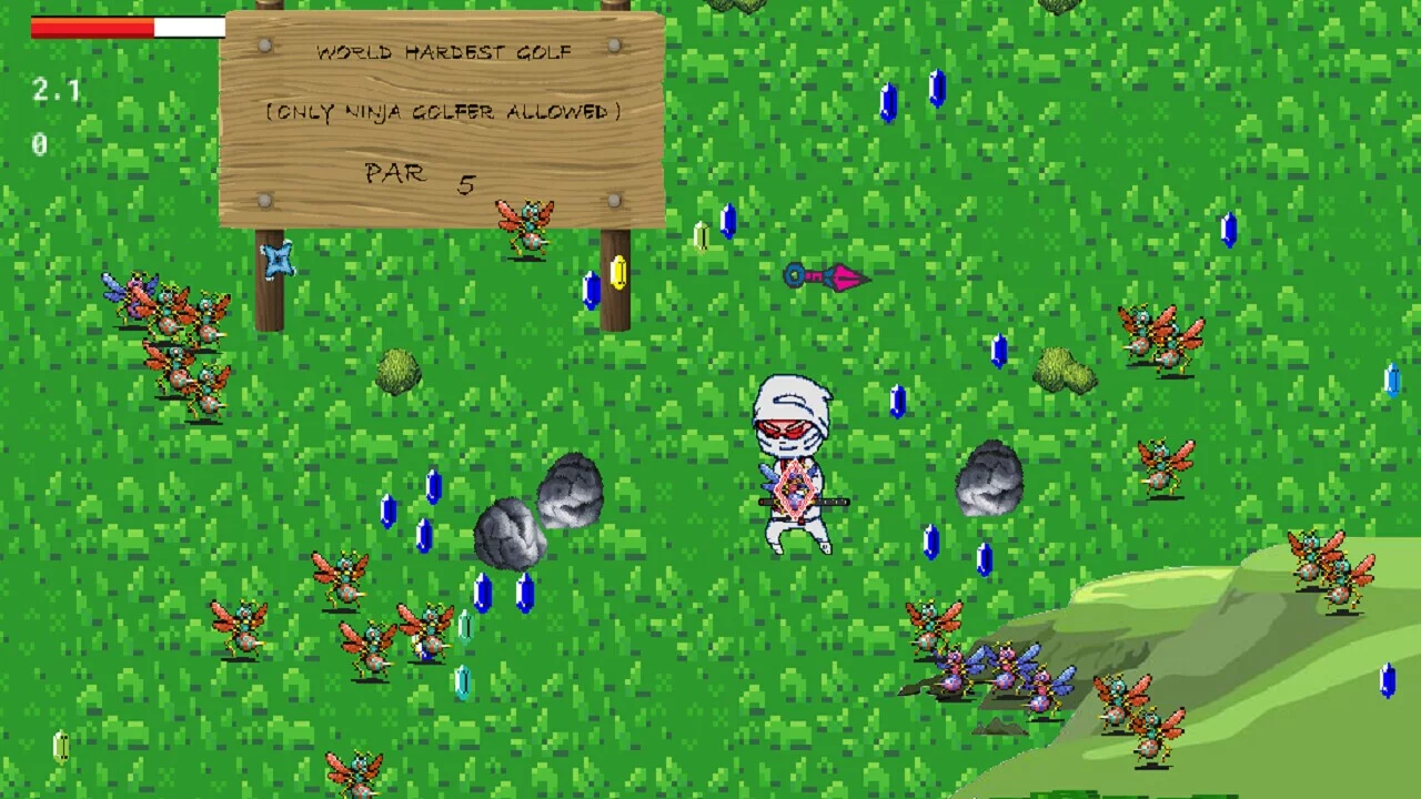 Изображение игры: Ninja Golf 2