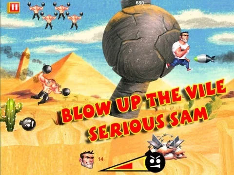 Изображение игры: Serious Sam: Kamikaze Attack!