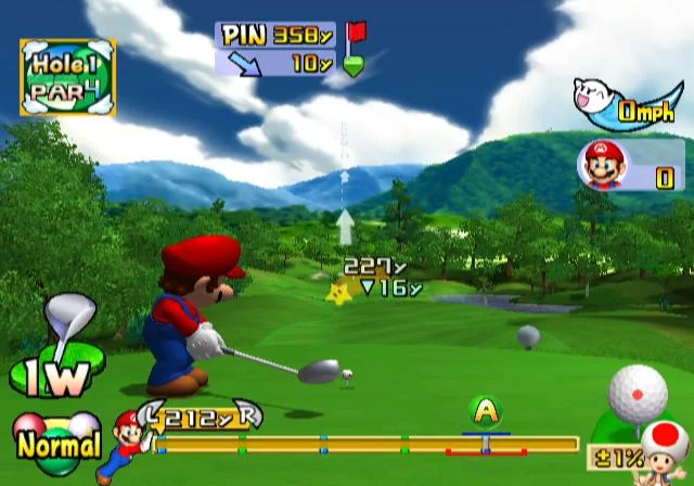 Изображение игры: Mario Golf: Toadstool Tour