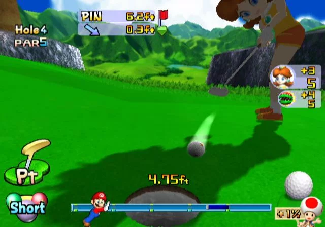 Изображение игры: Mario Golf: Toadstool Tour