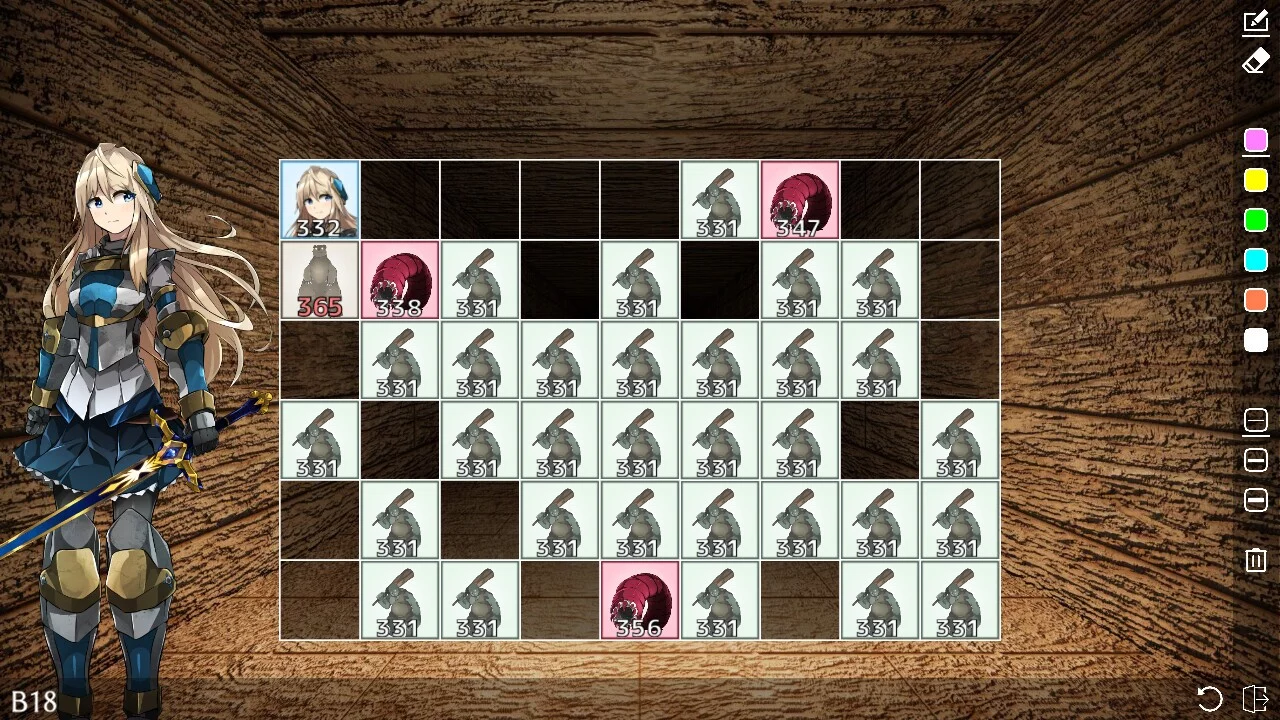 Изображение игры: Dungeon in Grid Puzzles